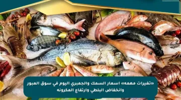 «تغيرات مهمة» أسعار السمك والجمبري اليوم في سوق العبور وانخفاض البلطي وارتفاع المكرونة